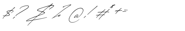 Haigrast Script Italic Font OTHER CHARS