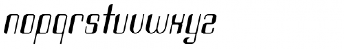 Haike Condensed Italic Font LOWERCASE