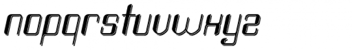 Haike Shadow Italic Font LOWERCASE