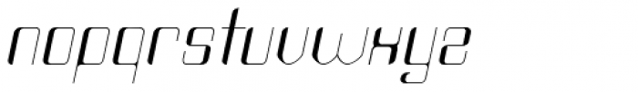 Haike Thin Italic Font LOWERCASE