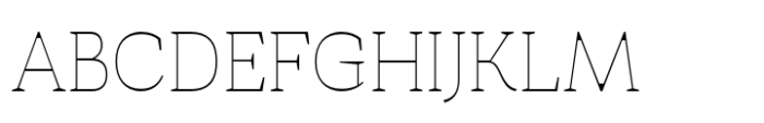 Hailgen Thin Font UPPERCASE
