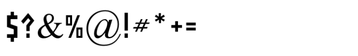 Haim MFCondensed Regular Font OTHER CHARS