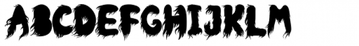 Hairy Beast Font LOWERCASE