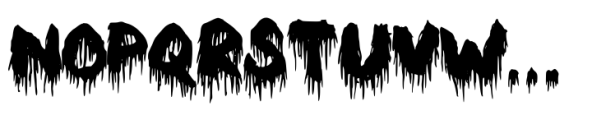 Hairy Blood Font UPPERCASE