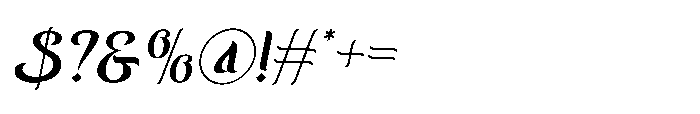 Hakia Qafila Italic Font OTHER CHARS