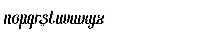 Hakia Qafila Italic Font LOWERCASE