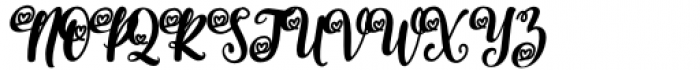 Hakigai Heart Font Regular Font UPPERCASE