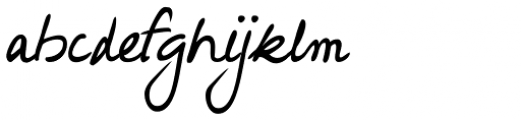 Hakon Handwriting Font LOWERCASE