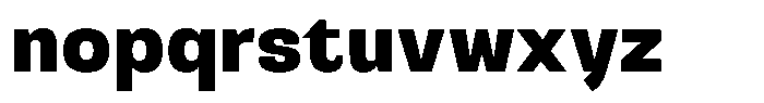 Hakter Extra Bold Font LOWERCASE