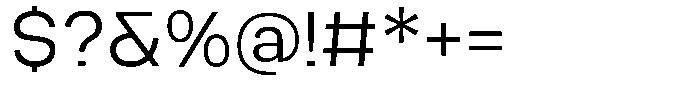 Hakter Light Font OTHER CHARS