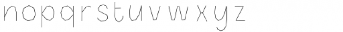 Halau Spooky Regular Inline Font LOWERCASE