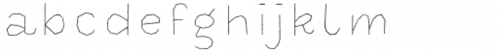 Halau Spooky Rough Bold Inline Font LOWERCASE