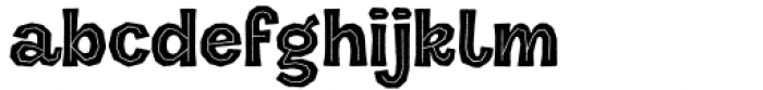 Halau Spooky Rough Medium Font LOWERCASE