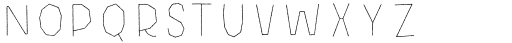 Halau Spooky Rough Regular Inline Font UPPERCASE