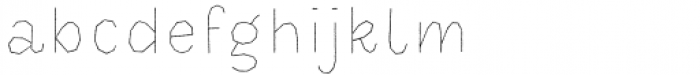 Halau Spooky Rough Regular Inline Font LOWERCASE