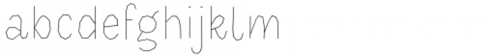 Halau Spooky Thin Inline Font LOWERCASE