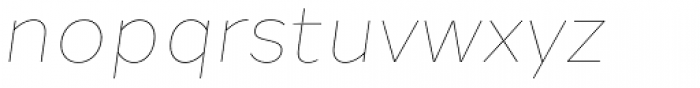 Halcom Thin Italic Font LOWERCASE