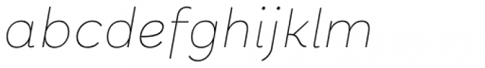 Halcyon Hairline Italic Font LOWERCASE