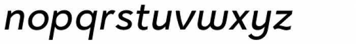 Halcyon Medium Italic Font LOWERCASE