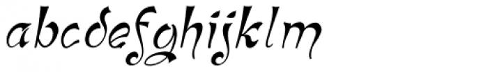 Haldane Italic Font LOWERCASE