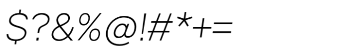 Halenoir Compact Display Extra Light Oblique Font OTHER CHARS