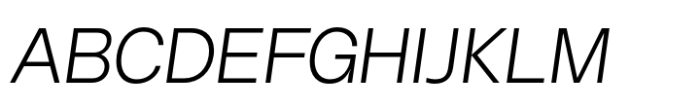Halenoir Compact Display Light Oblique Font UPPERCASE