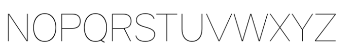 Halenoir Compact Display Thin Font UPPERCASE