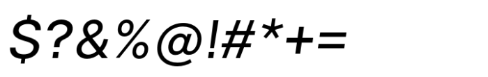 Halenoir Compact Text Medium Oblique Font OTHER CHARS
