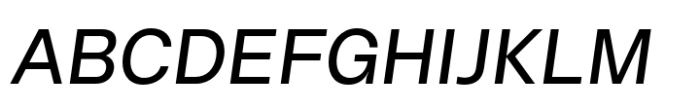 Halenoir Compact Text Medium Oblique Font