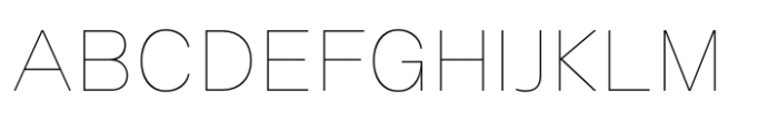 Halenoir Compact Text Thin Font UPPERCASE