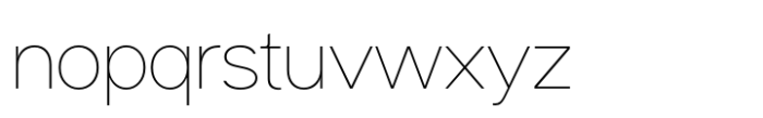 Halenoir Display Ultra Light Font LOWERCASE