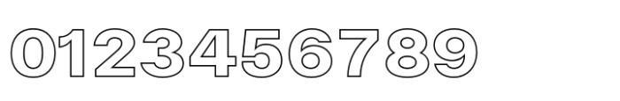 Halenoir Expanded Black Outline Font OTHER CHARS