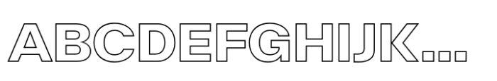 Halenoir Expanded Black Outline Font