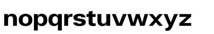 Halenoir Expanded Bold Font LOWERCASE