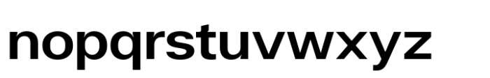 Halenoir Expanded Demi Bold Font LOWERCASE