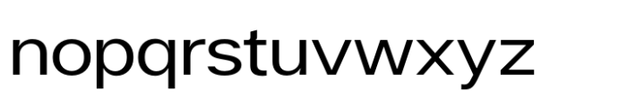 Halenoir Expanded Regular Font LOWERCASE