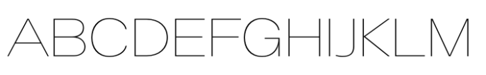 Halenoir Expanded Thin Font UPPERCASE