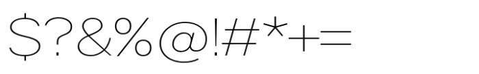 Halenoir Expanded Ultra Light Font OTHER CHARS