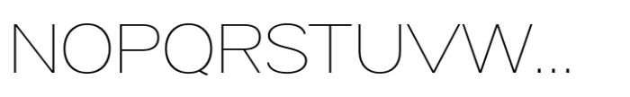 Halenoir Expanded Ultra Light Font UPPERCASE