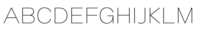 Halenoir Text Ultra Light Font UPPERCASE