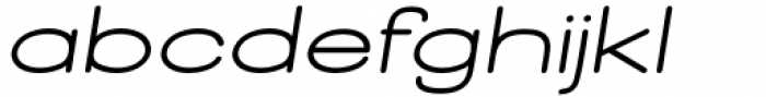 Halesbridge Bold Wide Italic Font LOWERCASE