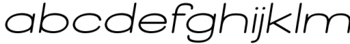 Halesbridge Medium Wide Italic Font LOWERCASE