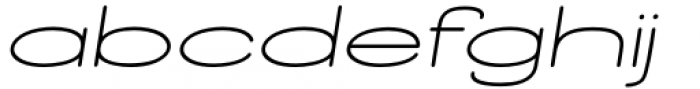 Halesbridge Regular Extra Wide Italic Font LOWERCASE