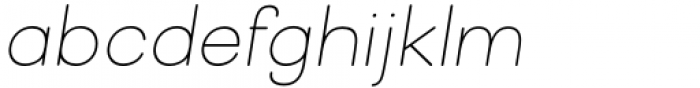 Halesbridge Thin Italic Font LOWERCASE