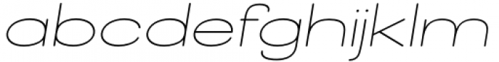 Halesbridge Thin Wide Italic Font LOWERCASE