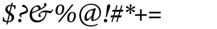 Halesworth eText Medium Italic Font OTHER CHARS