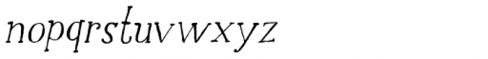 Halewyn Italic Font LOWERCASE