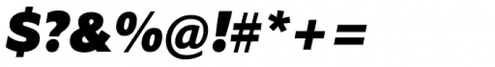 Halifax Black Italic Font OTHER CHARS