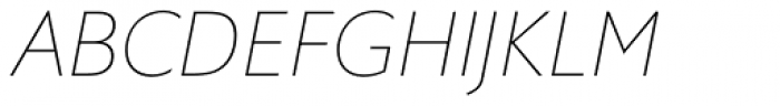 Halifax Thin Italic Font UPPERCASE