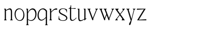 Halimonson Extra Light Font LOWERCASE